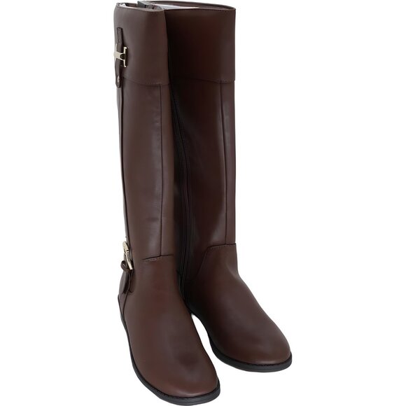 Karen Scott Deliee Riding Boots Cognac Brown Women US 5 - Picture 1 of 6